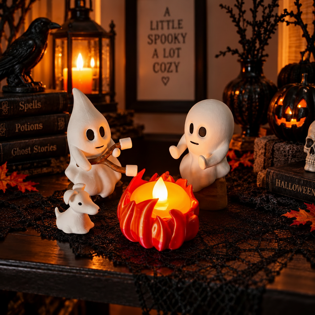 Halloween Ghost Campfire Decoration