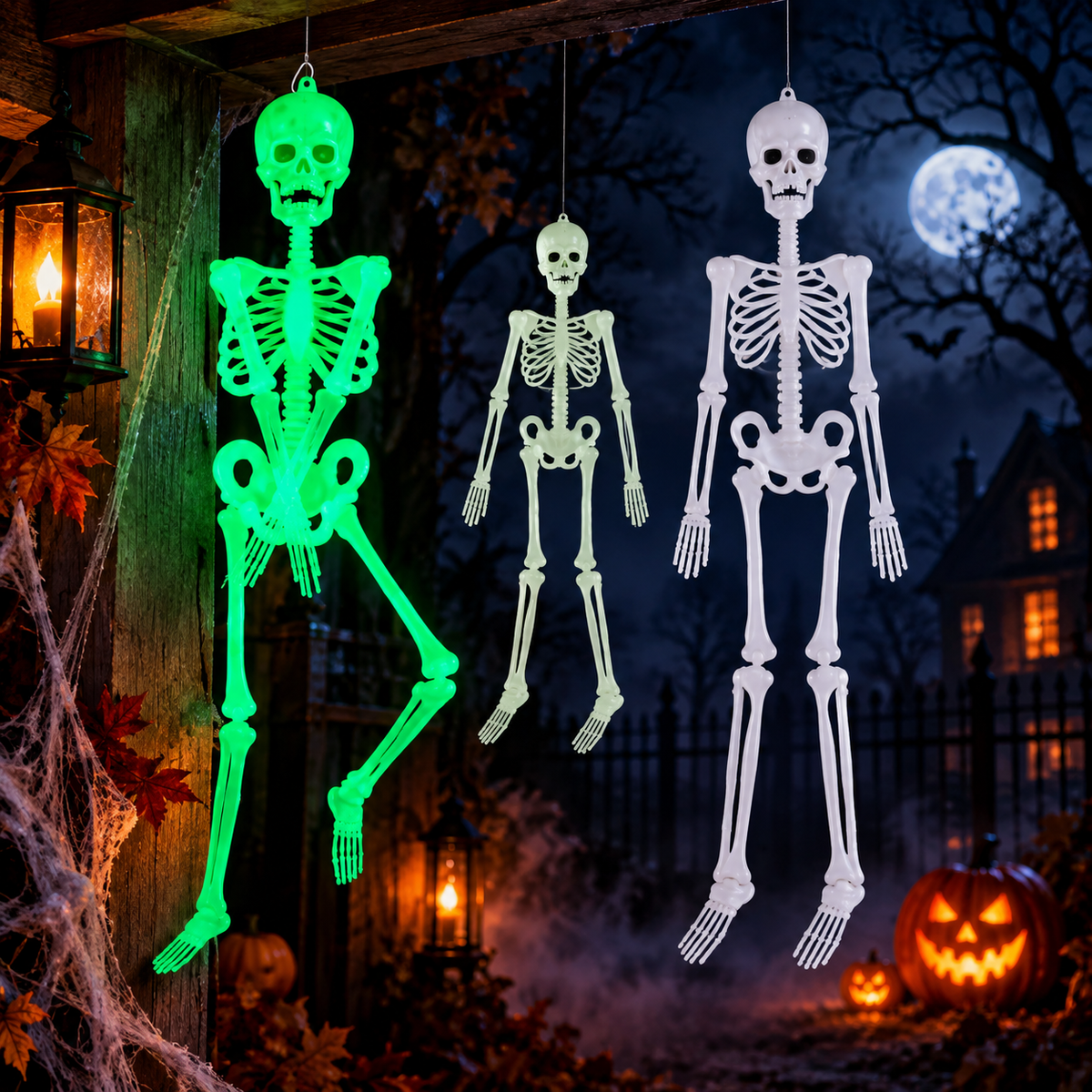 Glowing Skeleton Halloween Decoration