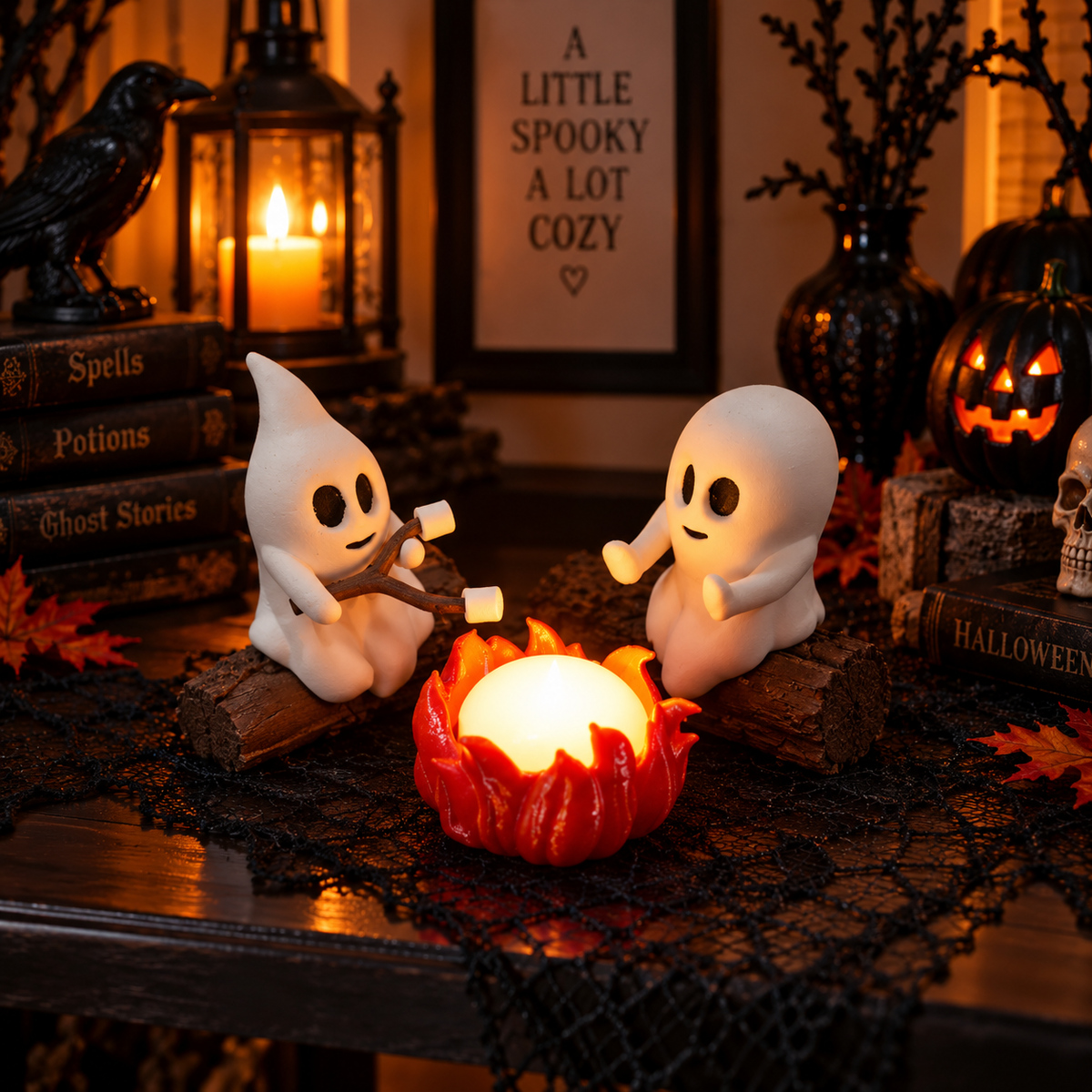 Halloween Ghost Campfire Decoration