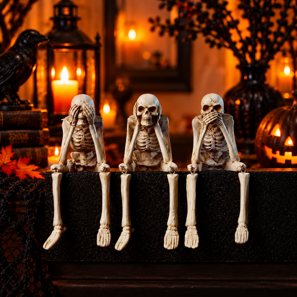 Halloween Decor Indoor Skeleton Figures