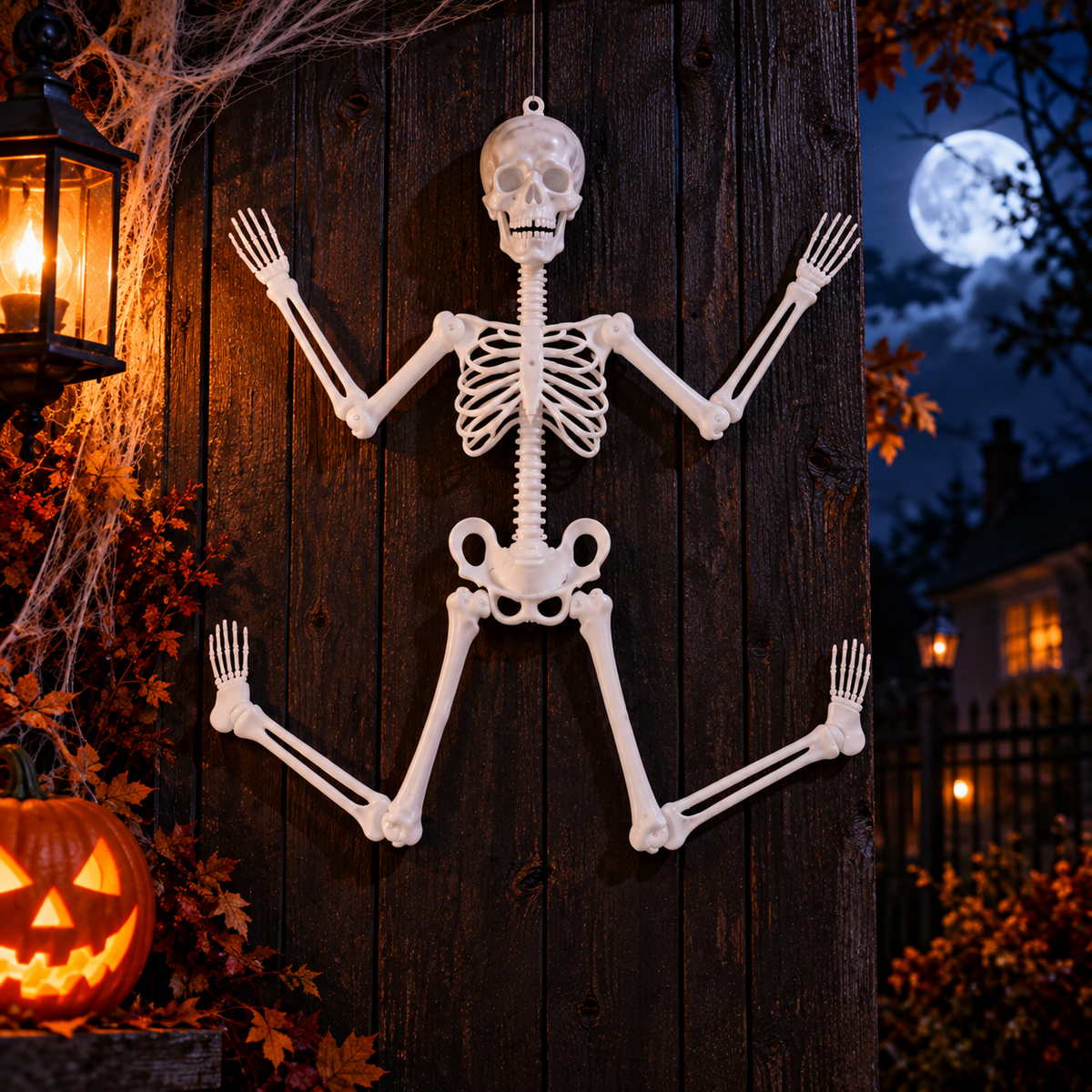 Glowing Skeleton Halloween Decoration