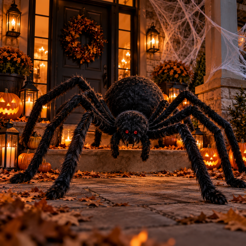Giant Halloween Spider Decoration