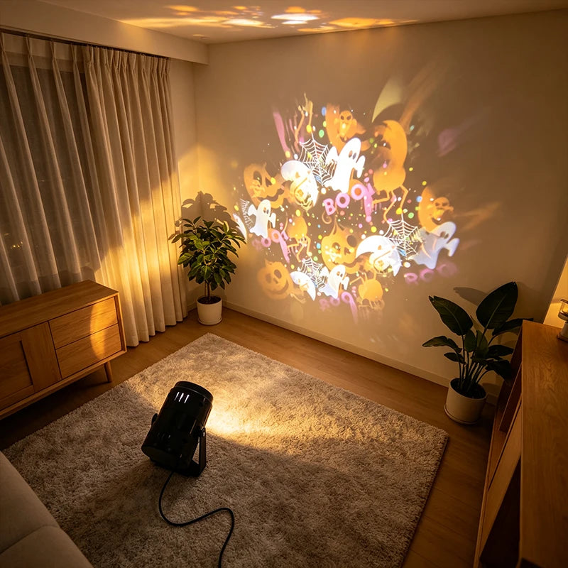 Rechargeable Halloween Projection Light.