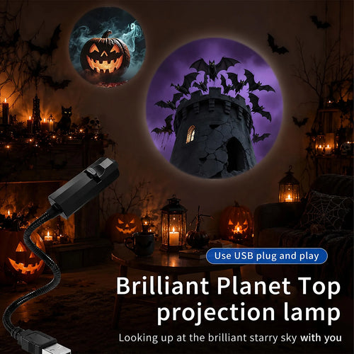 Flexible USB Halloween Projection Light