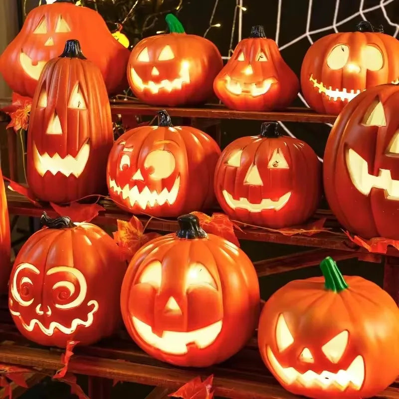 Light-Up Halloween Pumpkin Lantern