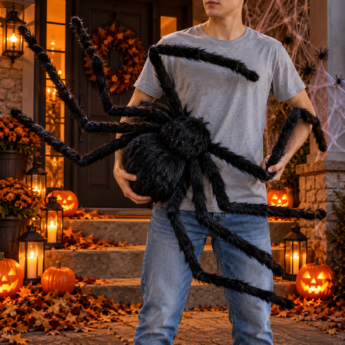 Giant Halloween Spider Decoration
