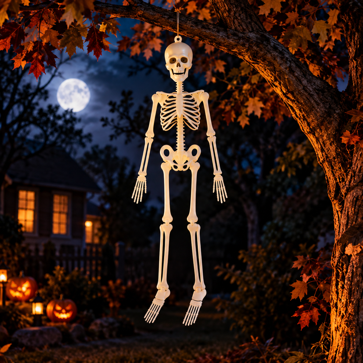 Glowing Skeleton Halloween Decoration