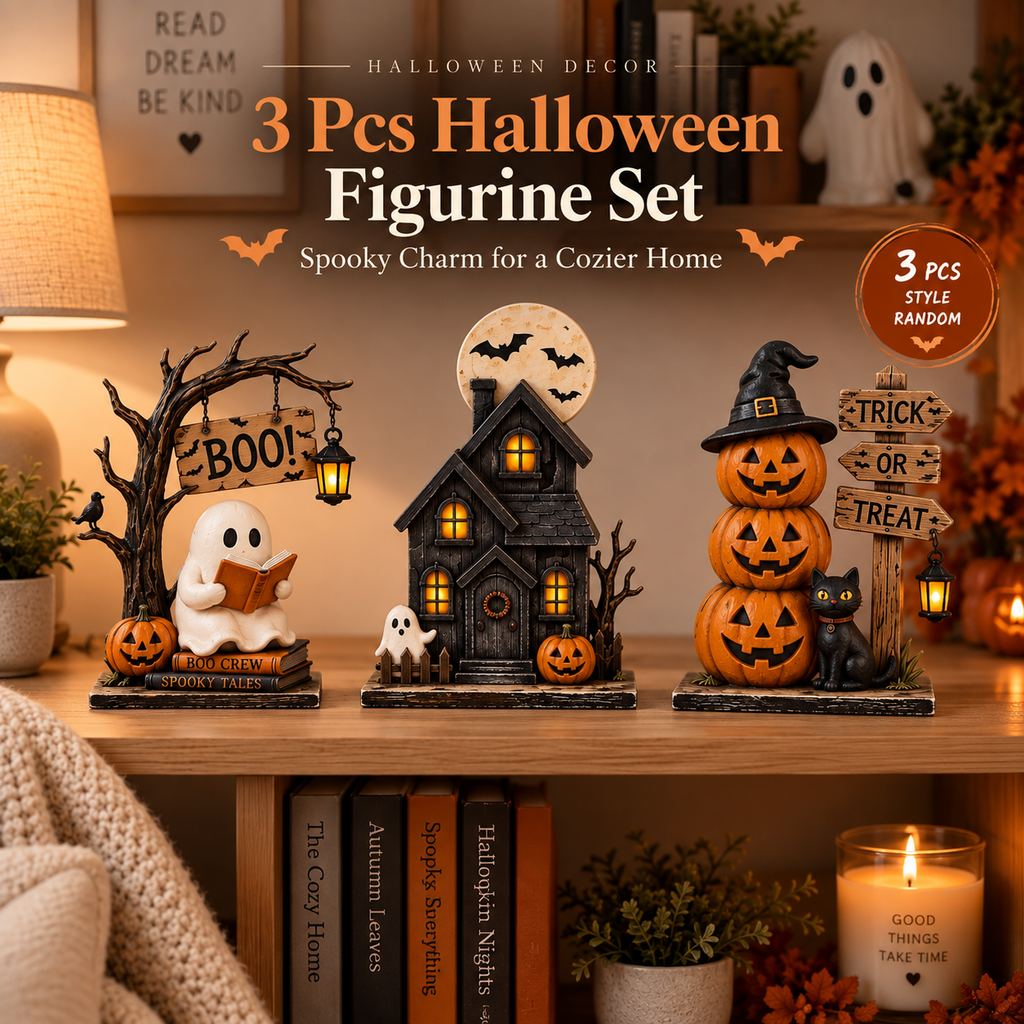 Halloween Wooden Figurine Decoration
